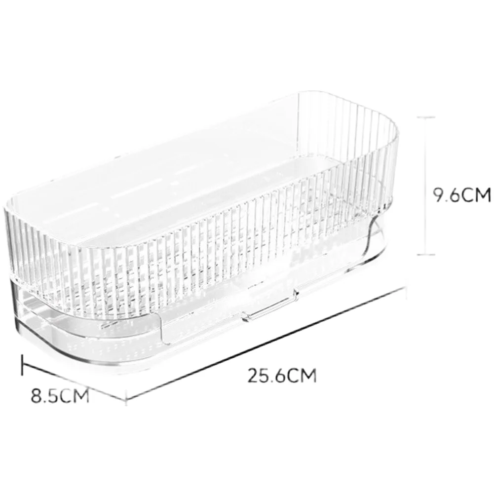 For Kitchen Sink Caddy with Sponge Holder Drying Rack for Counter Edge Mount Holds Dish Soap and Scrub Brushes PET