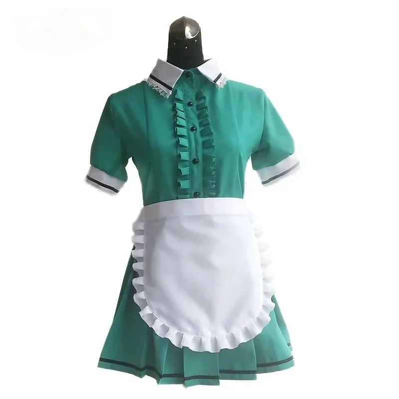 خادمة مقهى المهنية خادمة الزي اليابان فيلم الممثلة فستان لطيف حتى زي قصيرة الأكمام الركبة تنورة تأثيري الملابس