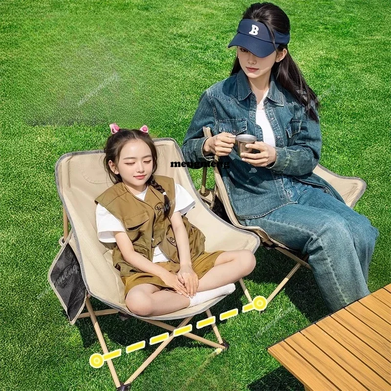 X188 Study Yellow Camping Chairs Foldable Adult Low Travel Camping Chair Portable Sun Loungers Silla Playa Plegables Furnitures