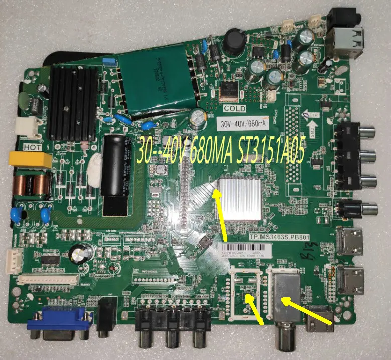 Imagem -04 - Lcd Mian Board Tensão do Luminoso Três Especificações Diferentes Tp.ms3463s.pb801