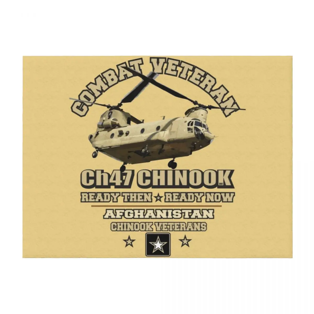 

CH47 CHINOOK VETERANS - Combat Veteran Throw Blanket Polar Soft Summer Beddings Decoratives Blankets