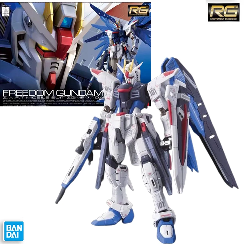 

Spot Bandai Gundam RG1/144 FREEDOMGUNDAM Аниме Модель Игрушки Мобильный Костюм Модель Робота Мальчик Подарок Оригинальная Коробка