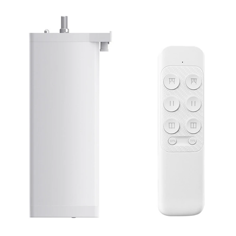 Tuya Zigbee Smart Electric Curtain Motor With 2 Channel Remote Intelligent Shutter Motor For Alexa EU Plug