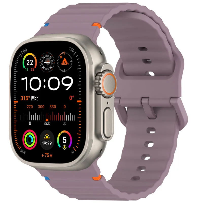 Silikonarmband für Apple Watch Band 44mm 49mm 40mm 45mm 42mm 46mm Correa Armband iWatch Series 11 9 8 7 6 SE 10 Ultra 3 2 Band