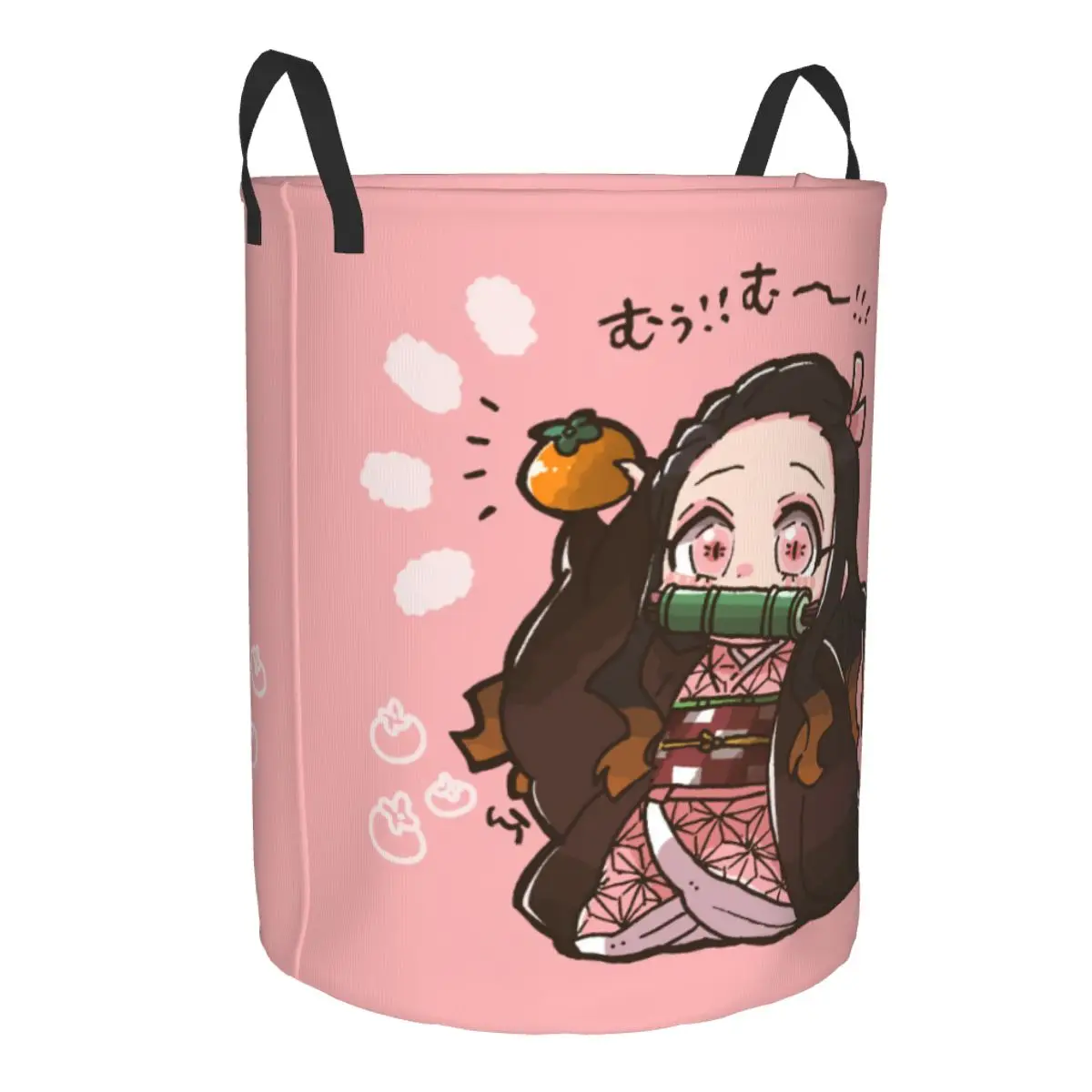 Nezuko Demon Slayer Kimetsu No Yaiba Laundry Basket Blade Laundry Hamper for Household Items Bathroom Organizer Storage Bins