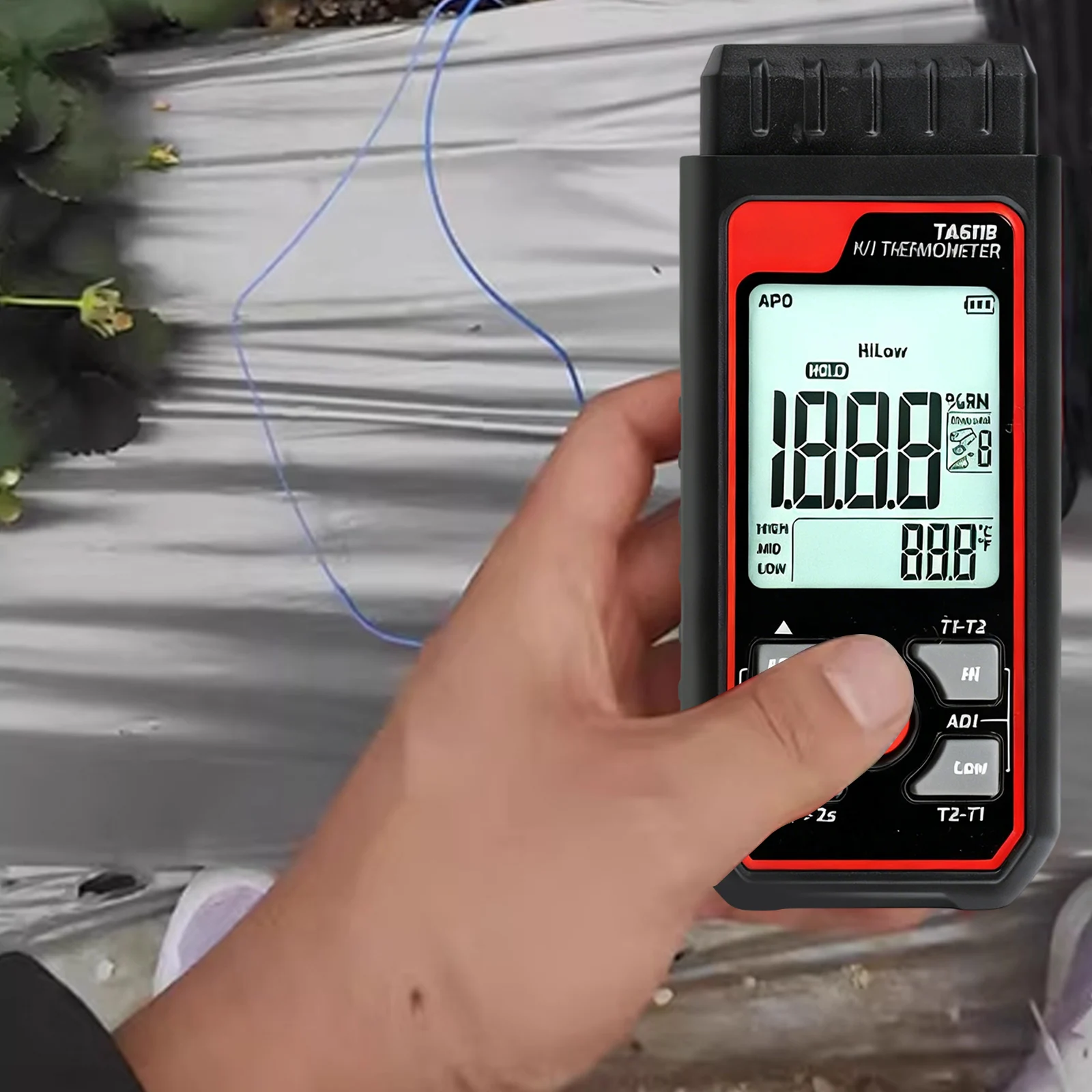 Industrial Temperature Control Dual Channel Digital Thermometer Analyzer Automatic Calibration K-type Thermocouple