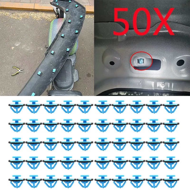 50X Plastic Side Moulding and Door Trim Clips For Hyundai Santa Fe Tucson For Kia Sportage Soul 877561F000 87756-1F000