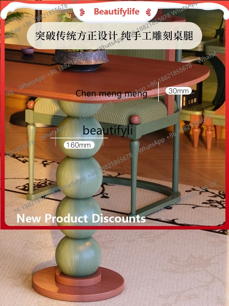 ss8350 French retro tea table, desk, tea table, kettle, integrated embedded medieval household tea table