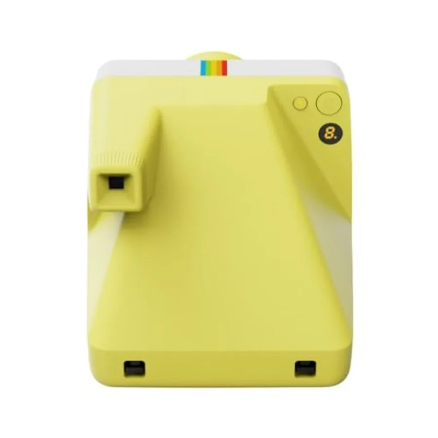 Vibrant Yellow Instant Camera with Tripod Mount