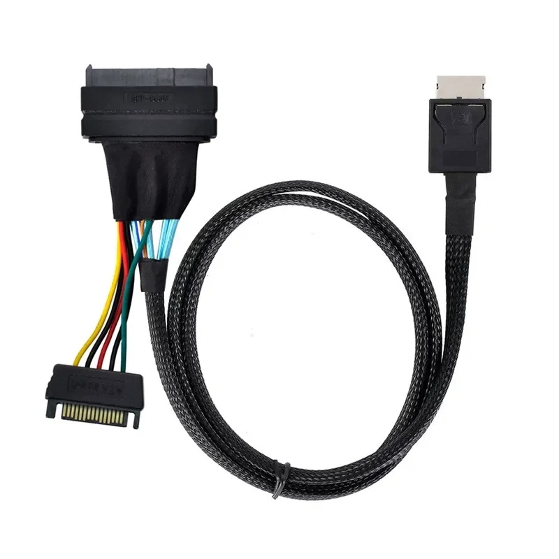 NVMe Oculink SFF-8611 to SFF-8639 U.2 SSD Cable for Hard Disk Solid State Drive NVME U2 Connection High Speed Data Transfer