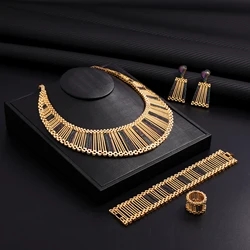 JRH Jewelry Setlayers Ecklace Bracelets Ring Earrings Jewelry Set Luxurious Gorgeous Stitching for Women's Wedding Exquisite