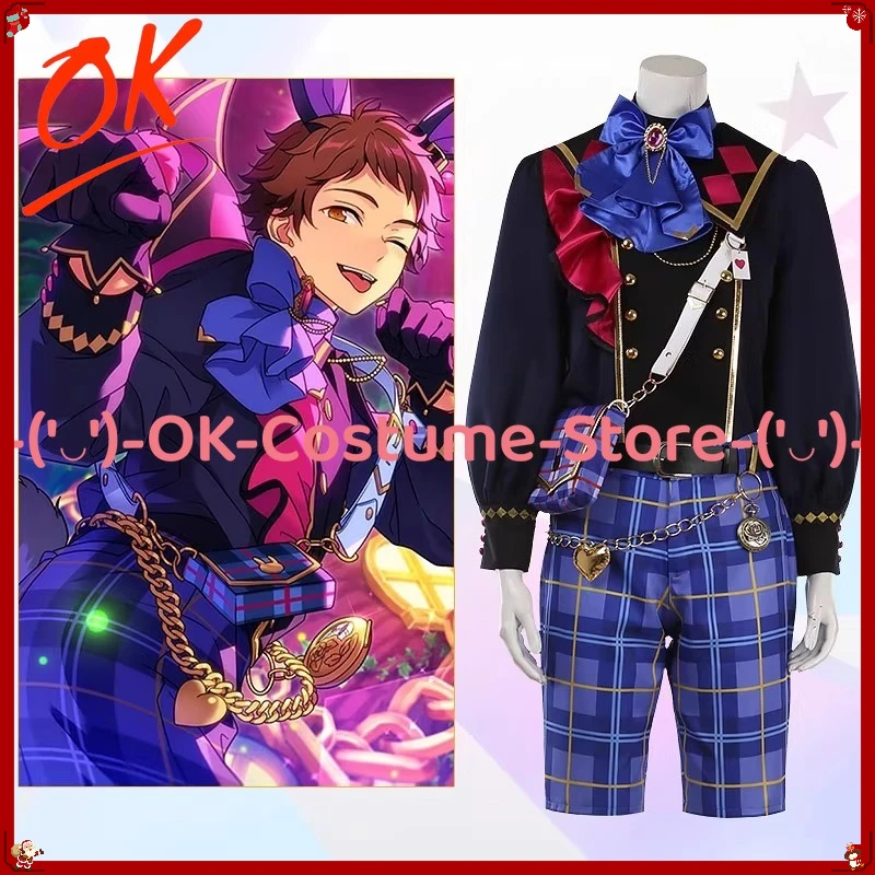 

[Customized Size] Ensemble Stars Rabits Black Bunny Rabbit Mitsuru Tenma Nazuna Nito Tomoya Mashiro Hajime Shino Cosplay Costume