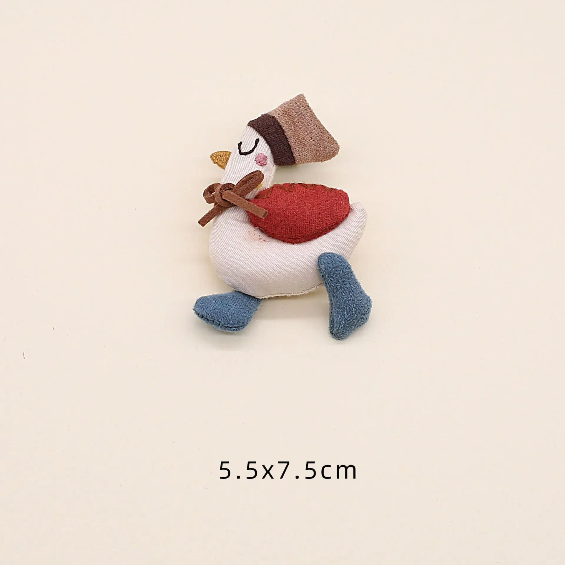 Fabric Brooch DIY Duck Cartoon Forest Style Lightweight Handmade Clothing Accessory Kids Shoe Sock Hat Bag Decoration Bird Pin