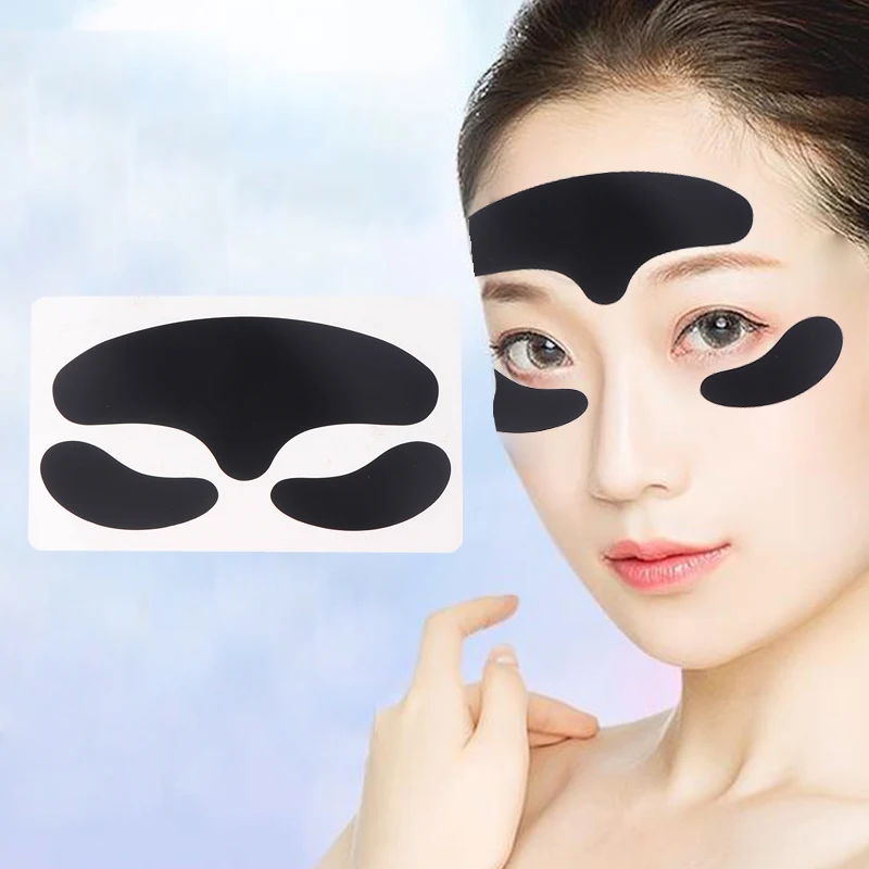 New Reusable Eye Pads Forehead Stickers Silicone Stripe Lash Lift Eyelash Extension Hydrogel Patches Under Eye Gel Patch Makeup