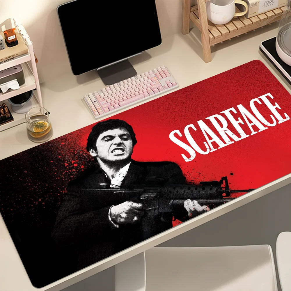 S-Scarface Moive Mouse Pad Non-slip Thickened MousePad Student Gaming Cushion Large Writing Lockedge Office