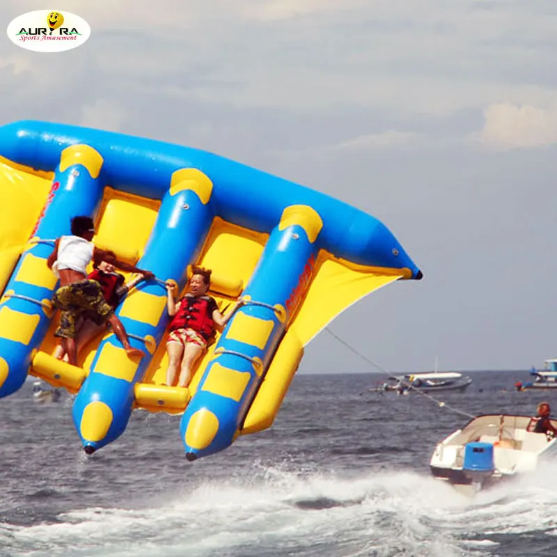 High Quality Inflatable Flying Fish Banana Boat Inflatable Aqua Fly Fish Raft Tube Towable for Water Sport Games