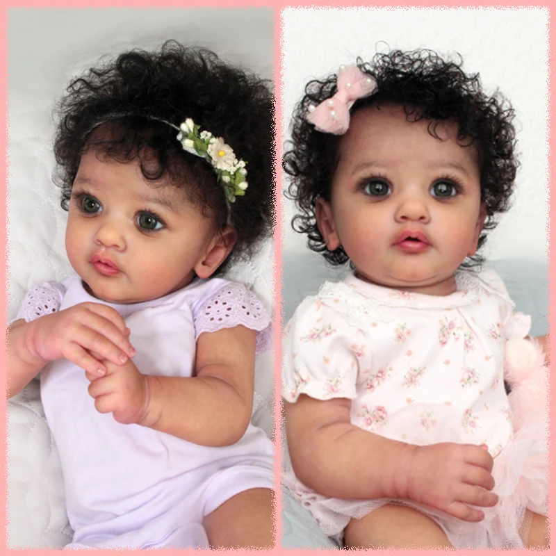 

22Inch Ayana Reborn Baby Soft Cloth Body Lovely Princess Girl Handmade 3D Skin Lifelike Soft Touch Birthday Present Art Dolls