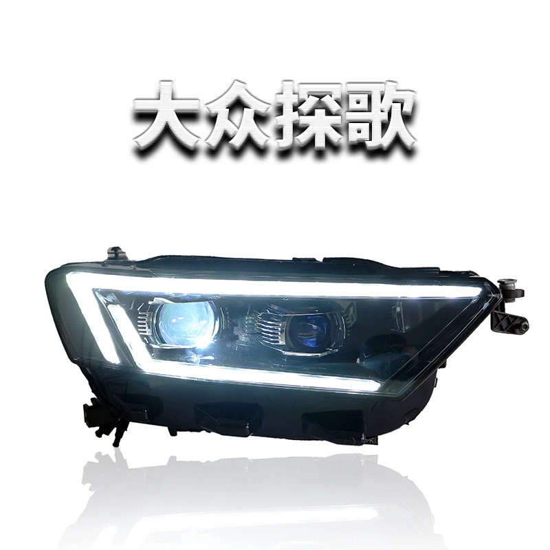 Applicable to 18-20 Volkswagen Tagefast Headlight Assembly Modified LED Daytime Lamp Running Water Steering Xenon Dual-L
