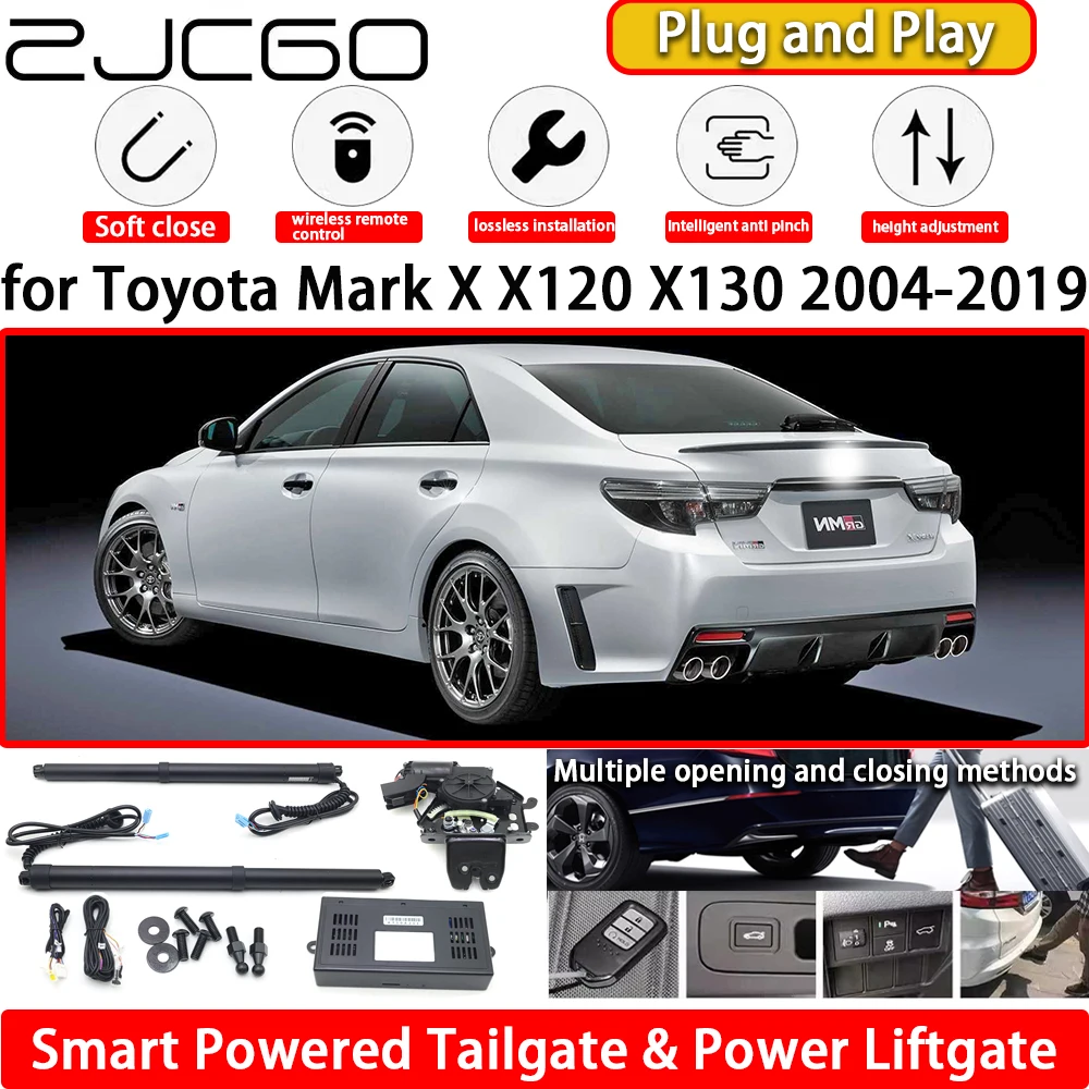 

ZJCGO for Toyota Mark X X120 X130 2004-2019 OEM Automatic Electric Powered Tailgate Power Liftgate Tail Gate Lift Kit System