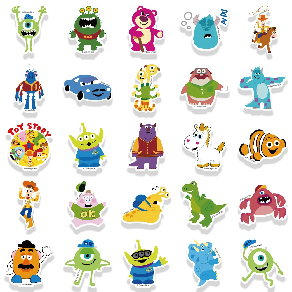 10/30/50PCS Toy Story Disney Animation Movie Graffiti Stickers Decoration Luggage Phone Guitar Scrapbook Cup Classic Kid Toys view 5