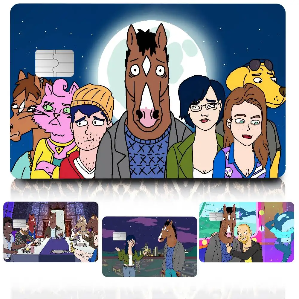 Anime B-BoJack H-Horsemans 100% New Anime Waterproof Skin Cover Skin Sticker For Credit Bank Debit Card No Fade