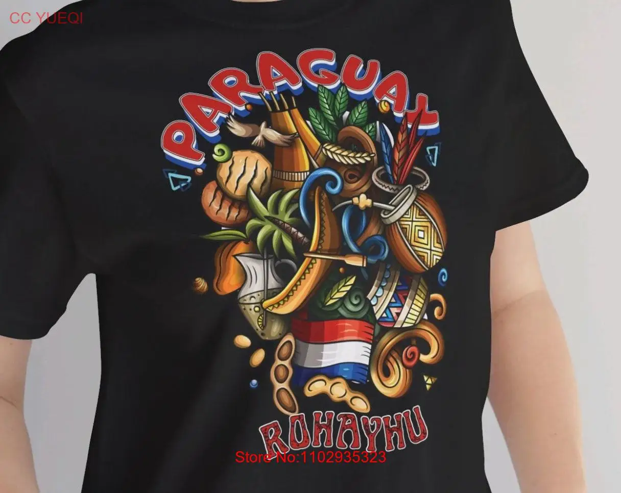 Camiseta de Paraguay rohayhu, regalo de cumpleaños, ropa de Paraguaya, recuerdo de aniversario, blusa para amante de compañero, camiseta Cultural