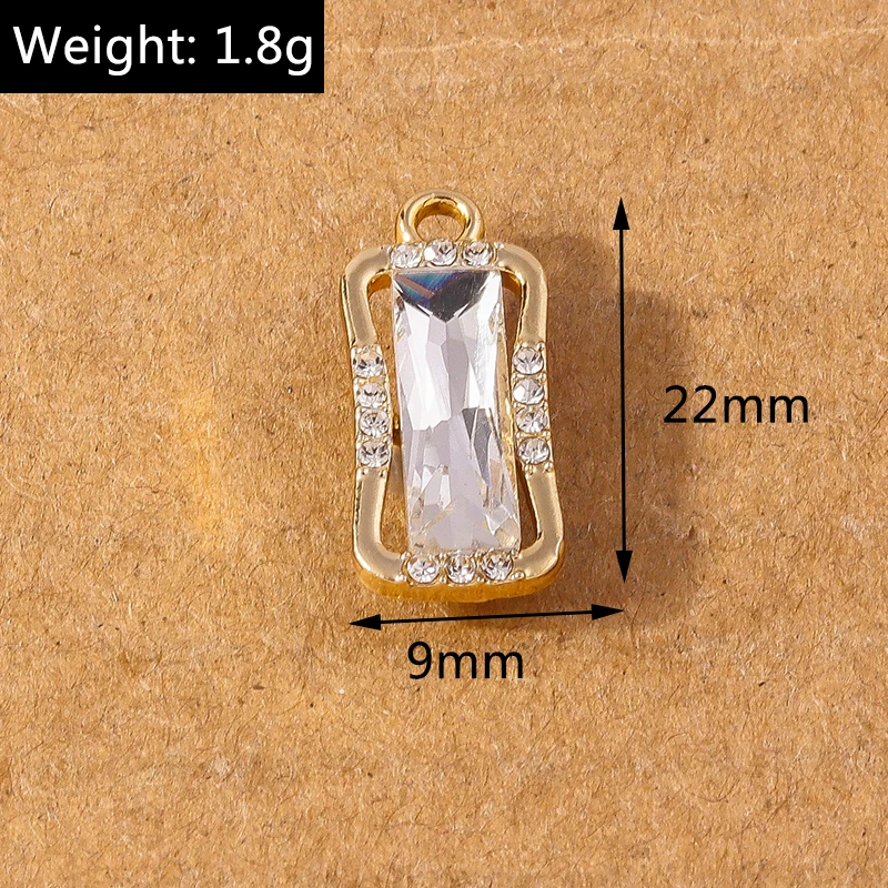 10 Stück 17*20mm Funkelnder Kristall CZ Schneeflocke Charms Anhänger für Schmuckherstellung DIY Ohrringe Halskette Zubehör Zubehör – Detail 5
