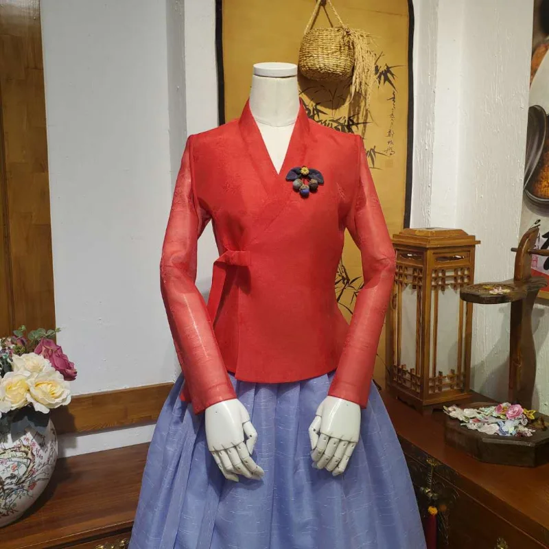 

Оригинальная подлинная корейская этническая одежда, повседневная одежда, улучшенный традиционный корейский ханбок HS0385 для женщин, лето 2020