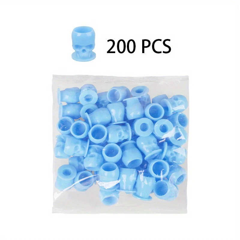 

Skull Tattoo Ink Cup 200pcs Disposable Tattoo Pigment Cup Color Pigment Cup Tattoo Pigment Holder Tattoos Accesories 1 Bag