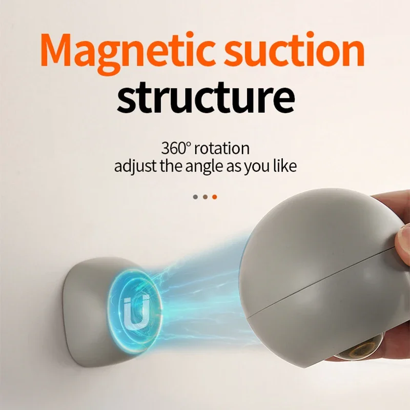Rechargeable Wall Lamp USB Charging LED Night Light Dimming Read Wall Light Human Sensor Magnetic Rotary Sconce Touch Control