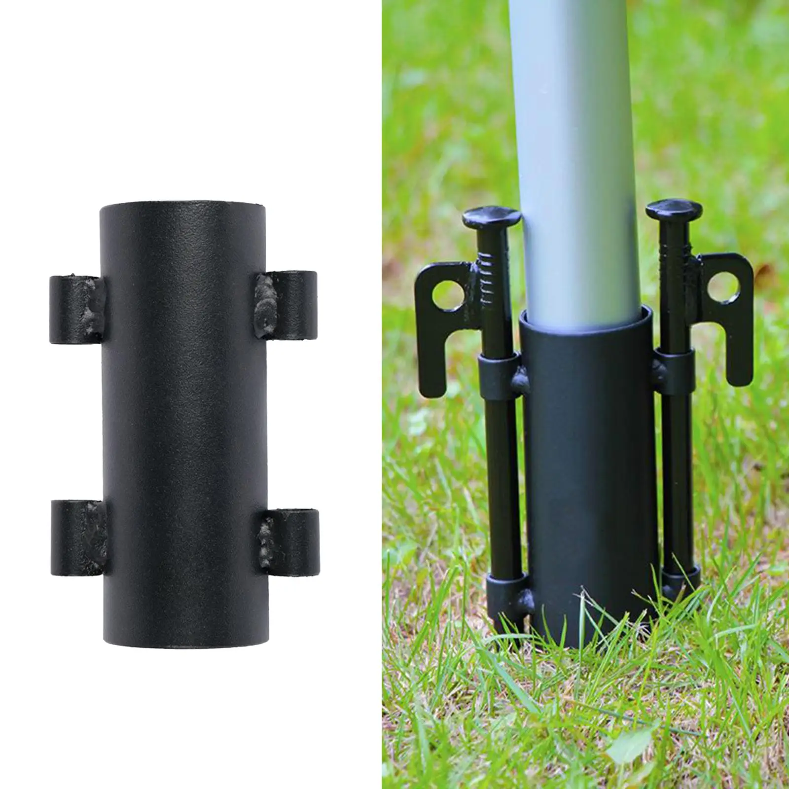 Anti-Rust Outdoor Awning Pole Holder Canopy Picnic Rod Fixed Holder