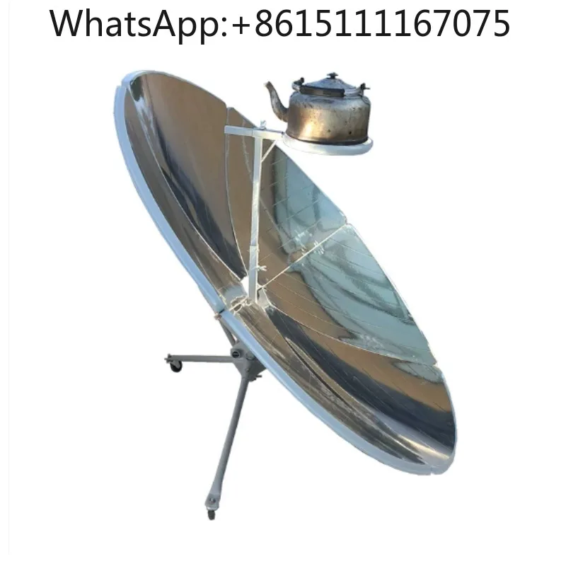 Household Portable Solar Cooker 1m 5 Concentrating Solar Cooker With Wheels Multifunctional Outdoor Solar Stove