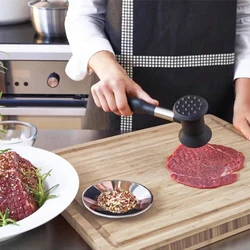 1PC kitchen household stainless steel hammer meat tenderizer hand beat tenderizer rib breaker Steak beater Kitchen tools