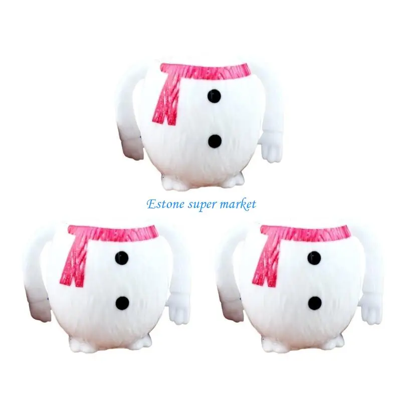 090B 3PCS Squeeze Santa Fidgets Toy for Kids Stress Relief Toy Cartoon Snowman Toy Decompression TPR Toy for Autisms