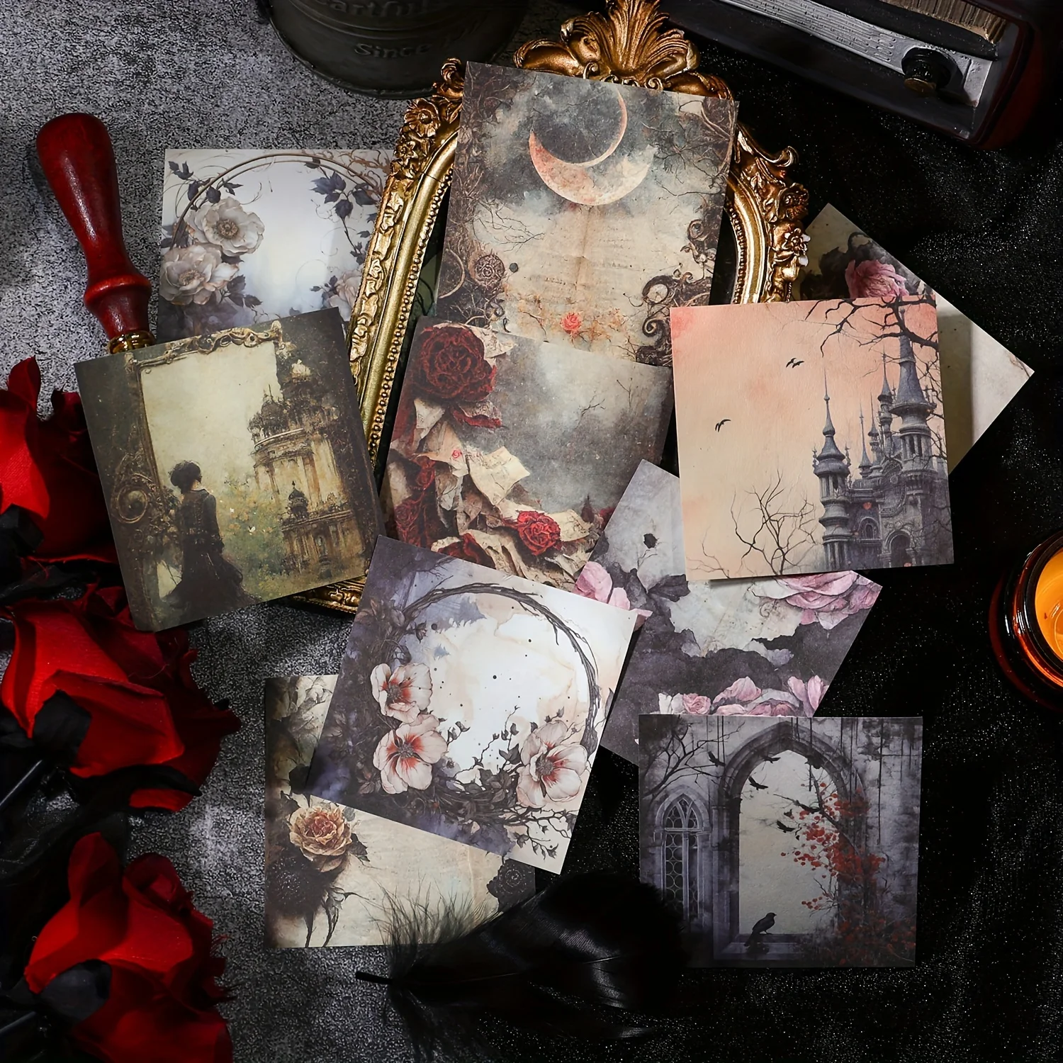 50 stücke Vintage Blumen pflanze Thema dekorative Papier handgemachte DIY Tagebuch Album Hintergrund