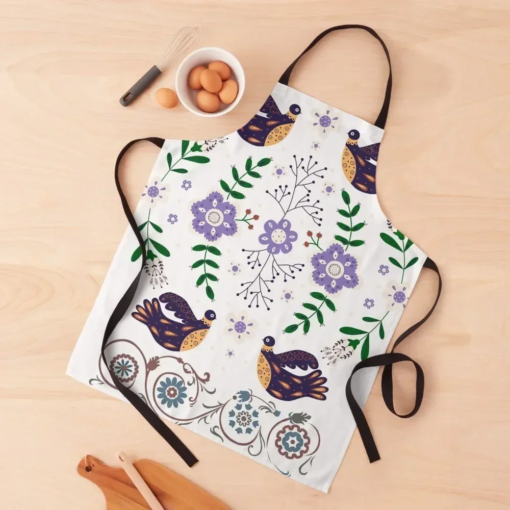 

Design Based on Slavic Motifs Apron Kitchen Items For Home Restaurant women's kitchens Kitchen Novel Kitchen Accessories Apron