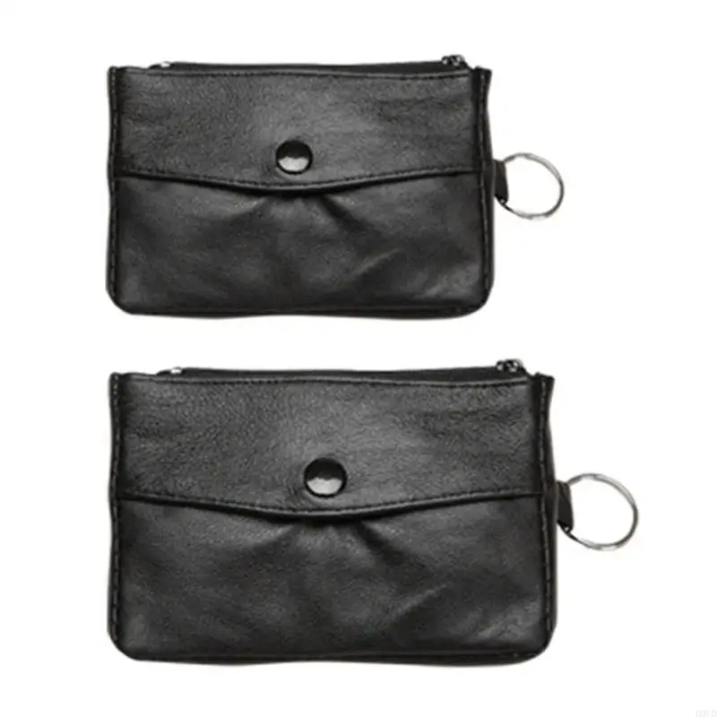 D0UD Women's Short Small Wallet Ladies Leather Purse for Key Ring Coin Card Holder Money Travel Bag