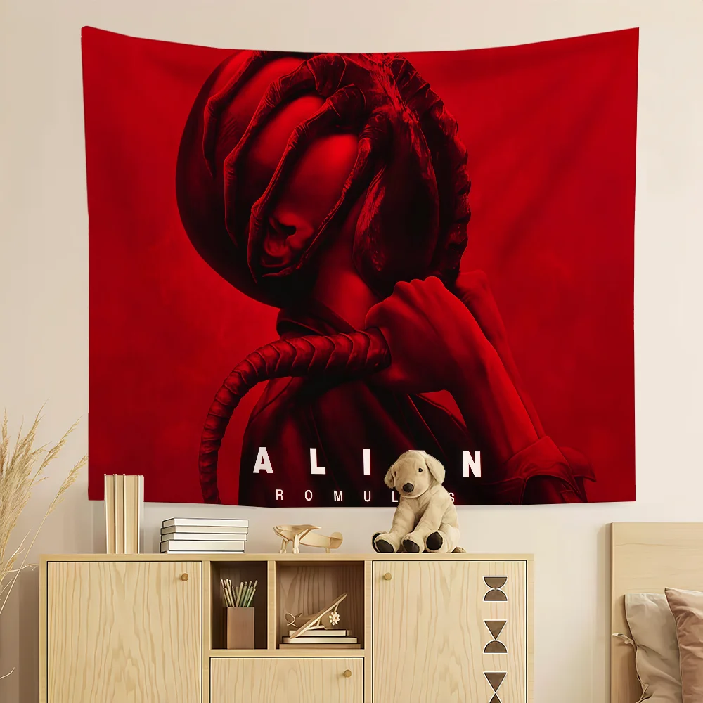 Movie A-alien-S Romulus flag Room Decoration Wall Tapestry Hanging Aesthetic Bedrooms Advertising Banner
