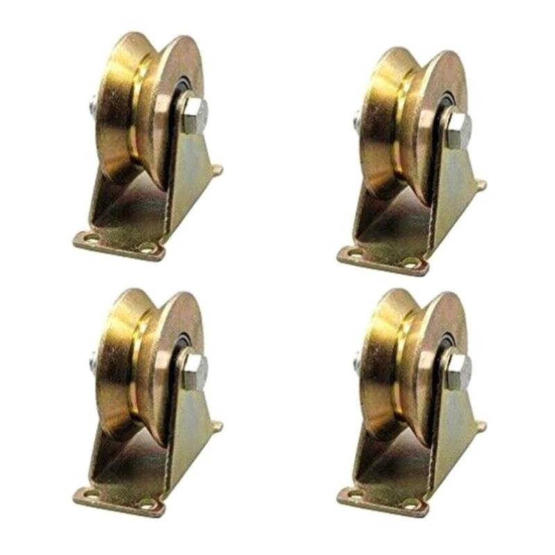 

Heavy Duty Barn Door Casters Steel Slide Gate Hardware for Gate Frame Industrial Dropship