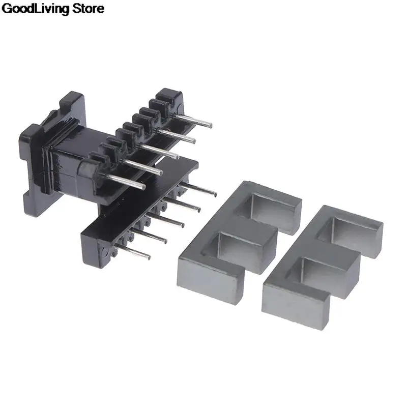 5 Sets EE19 5 With 5pin / EE10 4 with 4pin Transformer Bobbin PC40 Ferrite Core Vertical