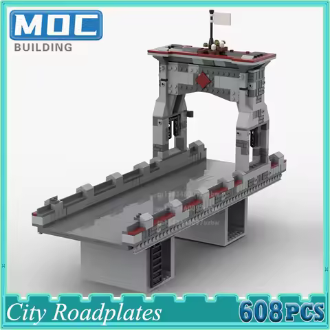 New Movie Idea MOC Spider Bridge Battle City Roadplates Building Blocks Creative Model Bricks DIY Assembly Sets Toys Xmas Gift