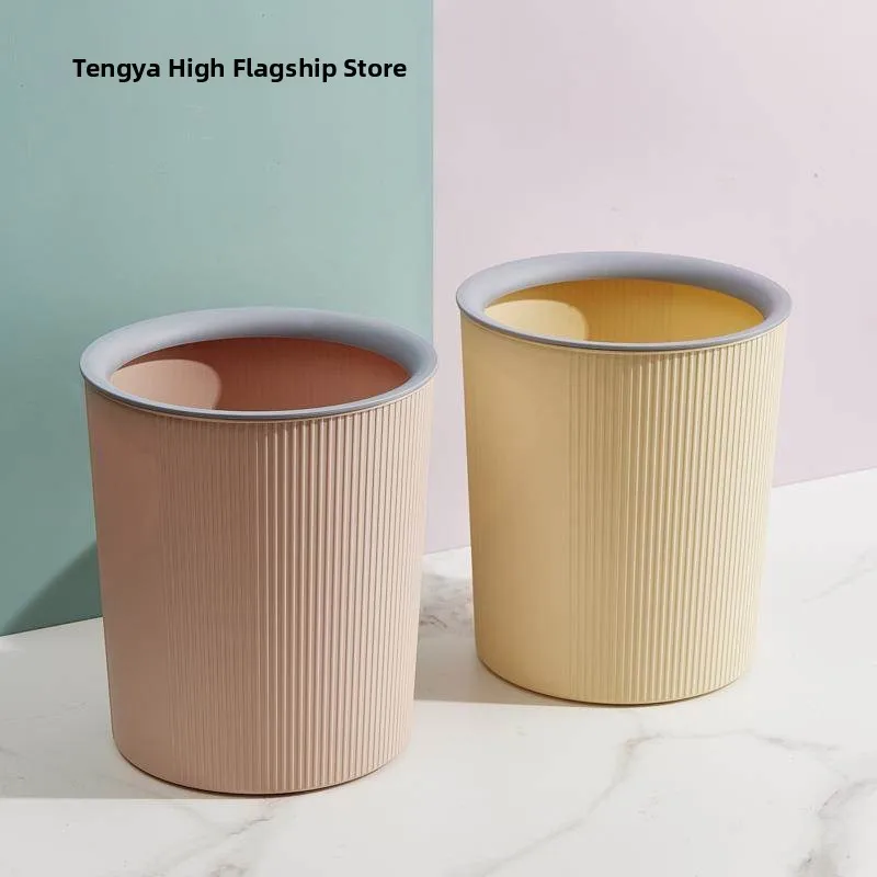 

Пластиковое мусорное ведро для дома, кухни, ванной комнаты, для раздельного сбора мусора, без крышки, для гостиной, 4 л, из нержавеющей стали