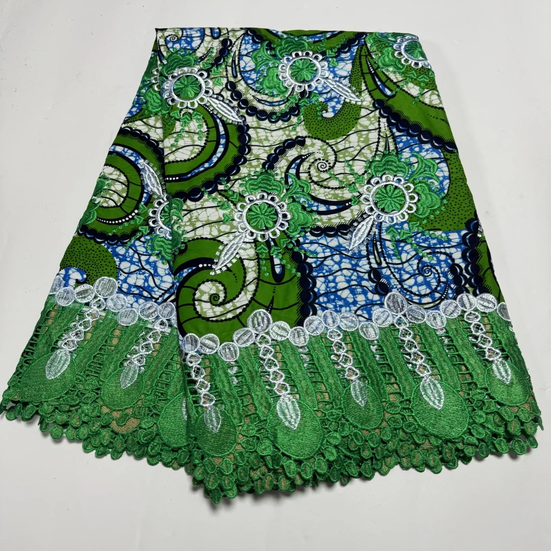 2025 النيجيري لامعة الدانتيل الشمع طباعة الأقمشة الأفريقية عالية الجودة ل خليط نمط جديد النسيج للملابس ديكور المنزل TS11 #5
