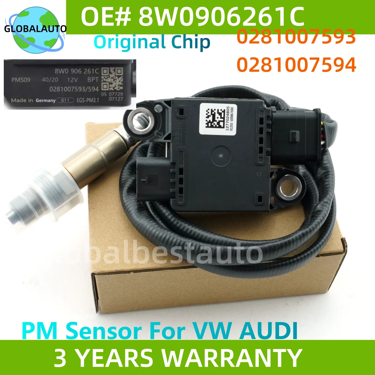 

c Particulate Matter Sensor PM Sensor For Audi A4 A5 3.0 TDI 8W0906261A 8W0906261E
