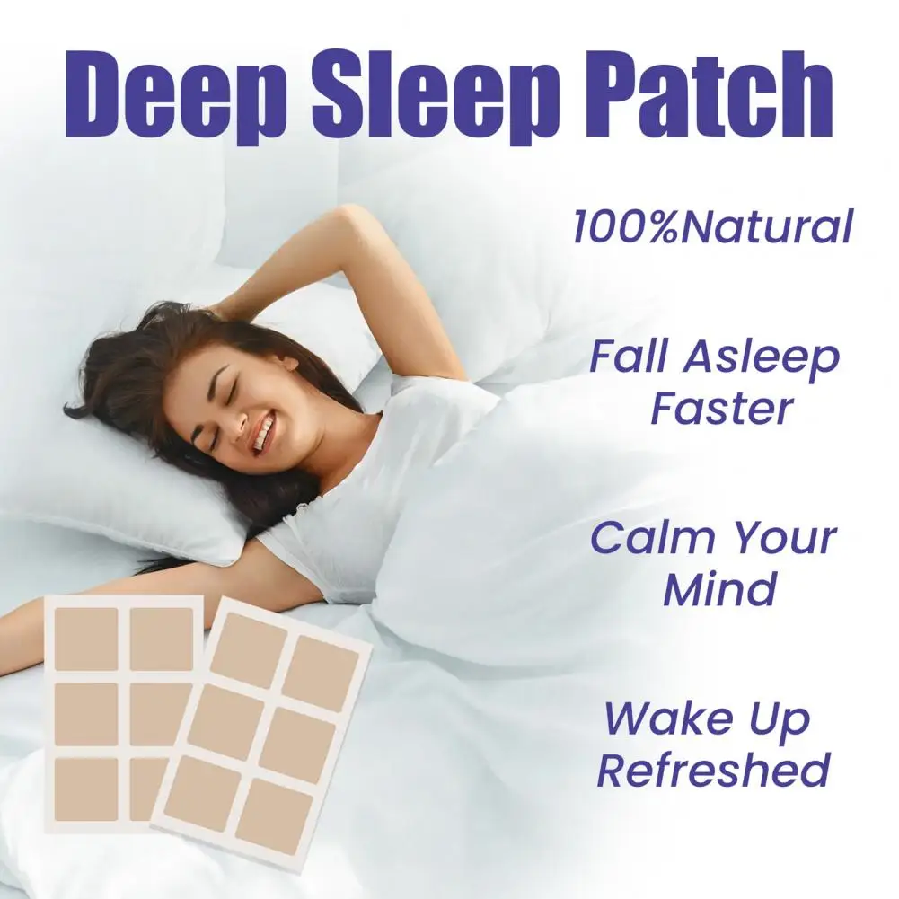 48 Pcs Cloth Sleep Patches Quick Acting Non-Irritation Natural Deep Sleep Relieve Anxiety Improve Sleep Quality Relax Patches