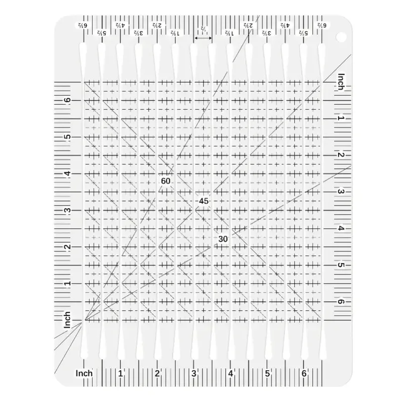 Dual Scale Quilting Ruler 5