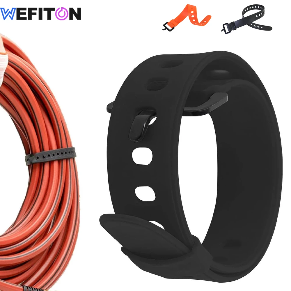 WEFITON 1PCS Rubber Tension Utility Strap, Multifunctional Packing Belt, Luggage Cargo Fastener with Loop & Buckle for Camping