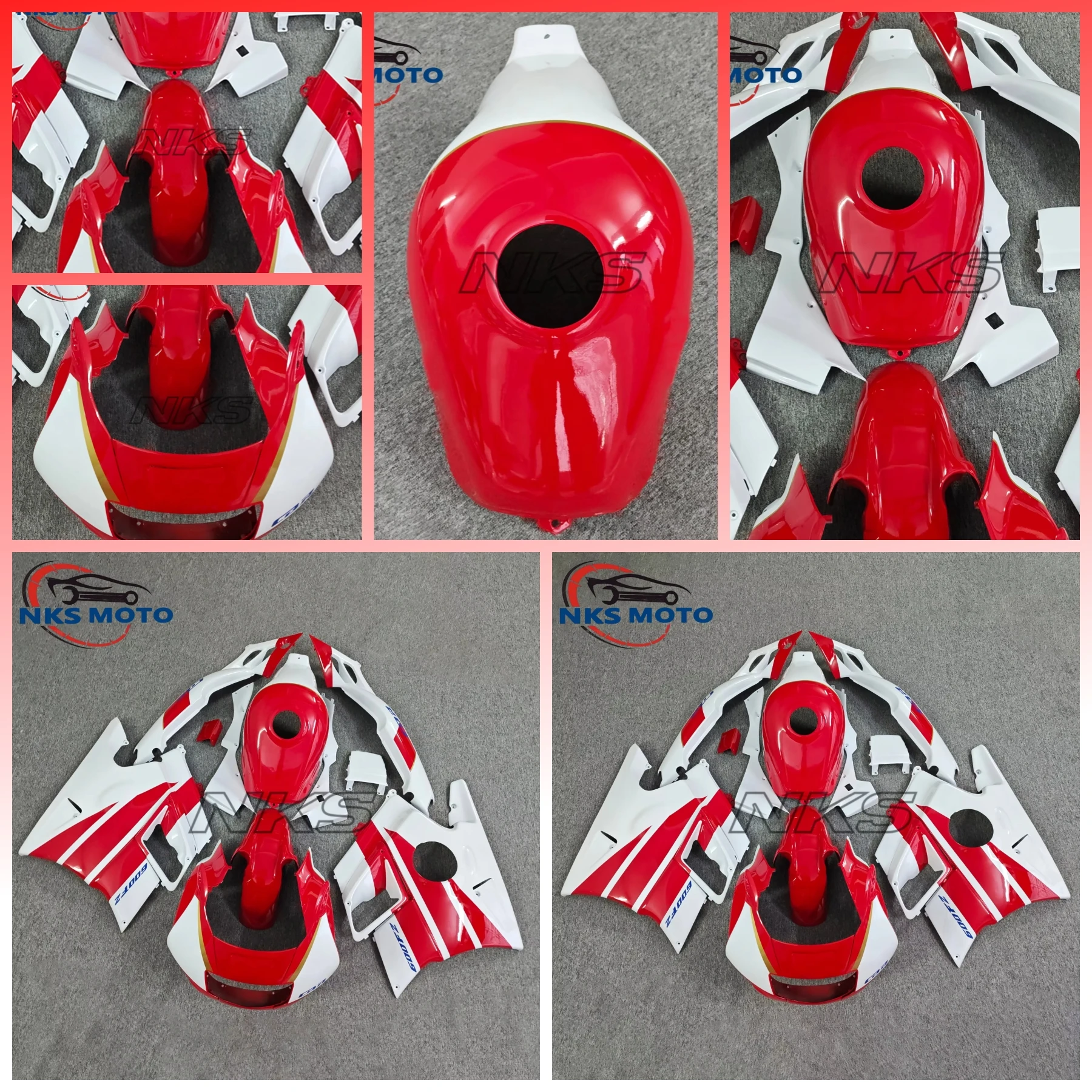 ABS Plastic Motorcycle Fairing Kits For HONDA CBR600F2 1991 1992 1993 1994 CBR 600F2 CBR600 F2 91-94 Fuel Tank Bodywork Set