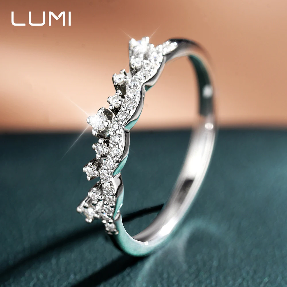 

Гипоаллергенное кольцо в форме короны из стерлингового серебра 925 пробы с муассанитом, красивые украшения для женщин, подарок на годовщину, ювелирные украшения