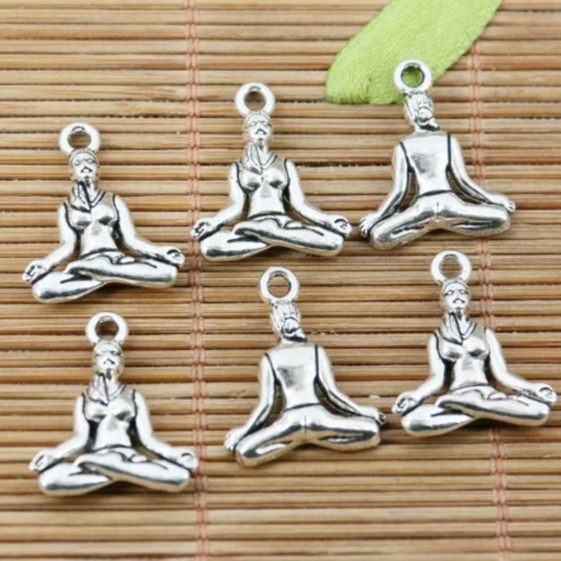 10pcs 20*15mm hole 1.8mm Yoga Trainer Charms Pendant EF2242